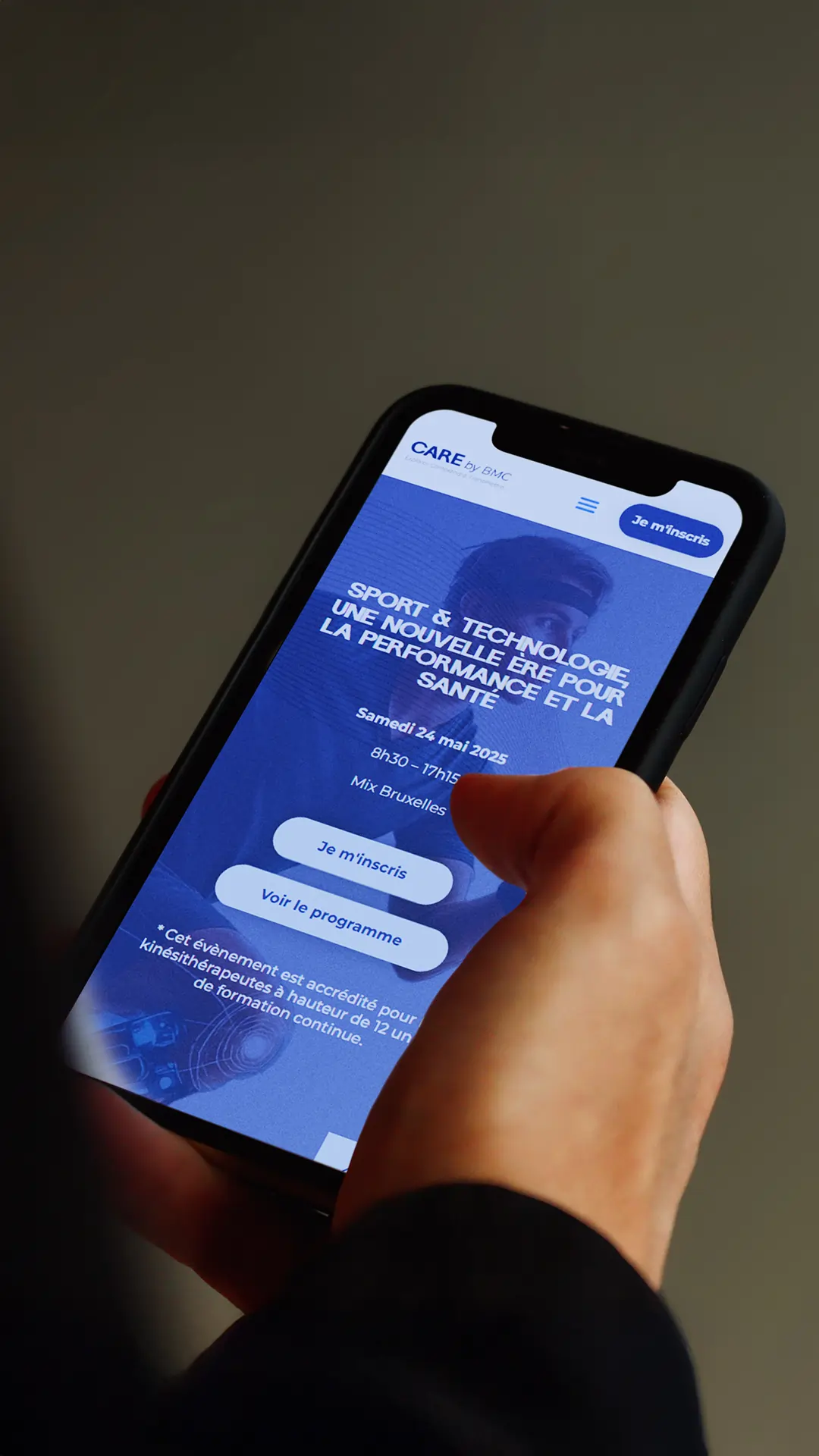 Landing page - CARE by BMC - Eclipse Digital - Mobile