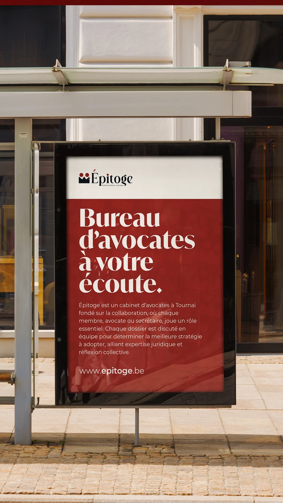 Logo Epitoge sur une affiche Mobile - Image de marque - Eclipse-Digital